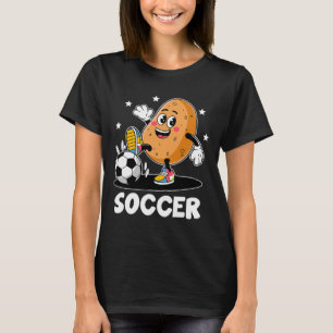 Potato Playing Soccer Player Sports Athlete Game F T-Shirt