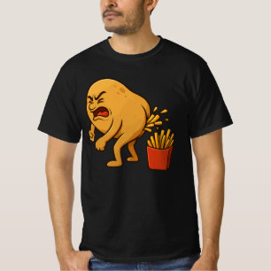 Potato Pooping French Fries l Funny French Fries  T-Shirt