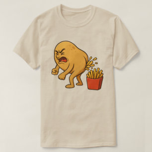 Potato Pooping French Fries l Funny French Fries  T-Shirt