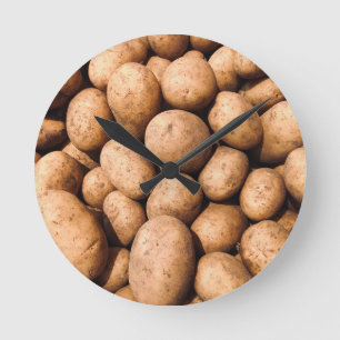 Potato Round Clock