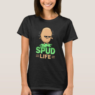 Potato Spud Life Vegan Food Potatoes Vegetarian T-Shirt