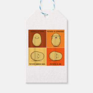 Potato Spud Root Vegetable Tater Vegan Lover Keto Gift Tags