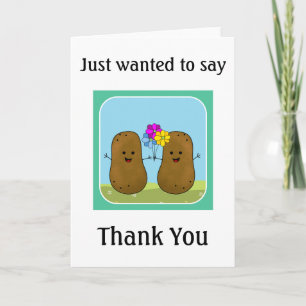 Potato Thank You Card