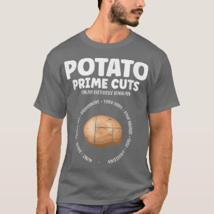 Potato Vegan Butcher Vegetarian Plant Lover  T-Shirt