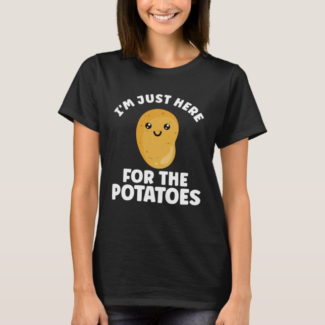 Potato  Vegetable Vegetarian Potatoes Food  3 T-Shirt (Front)