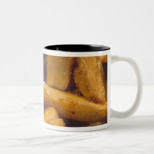 Potato wedges with salt (detail) Two-Tone coffee mug
