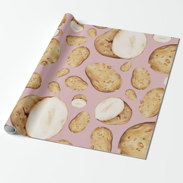 Potato Wrapping Paper (Unrolled)