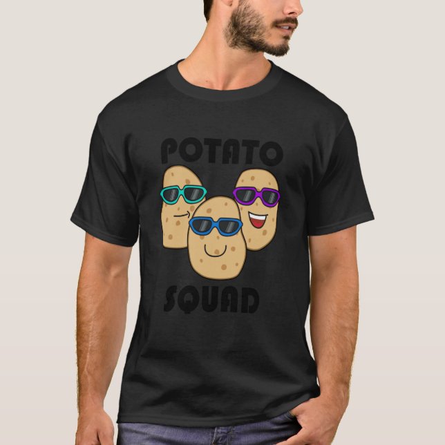 Potatoe Squad Vegetables Hobby Chef Potato T-Shirt (Front)