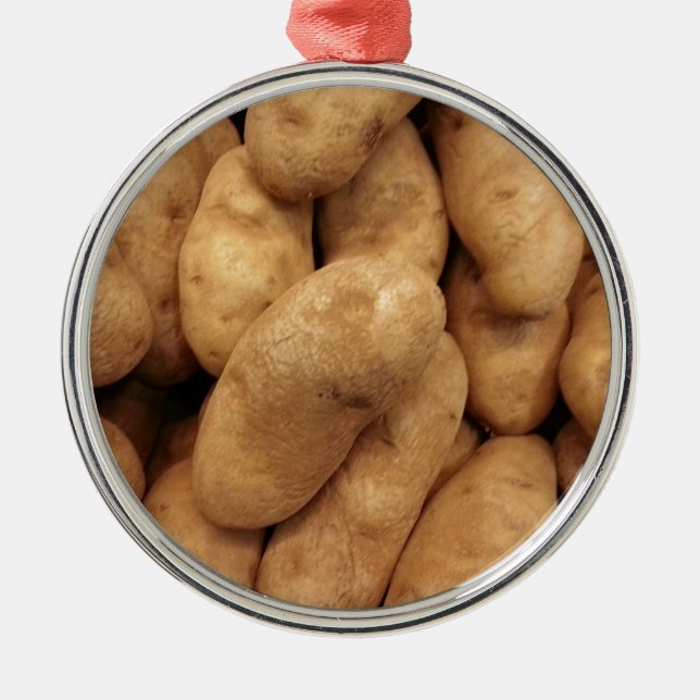 Potatoes Metal Tree Decoration (Front)
