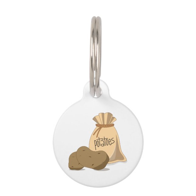 Potatoes Pet Tag (Front)