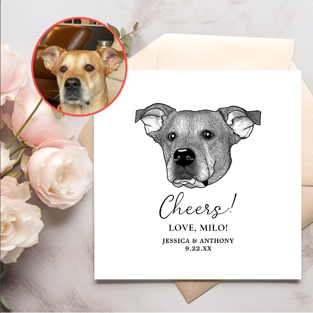 Potcake Dog Personalised Cheers Napkins (Creator Uploaded)