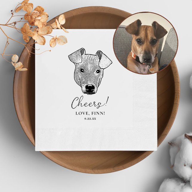 Potcake Dog Personalised Cheers Napkins (Creator Uploaded)