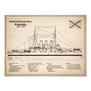 Potemkin - Ship Blueprint Plans SD Photo Print