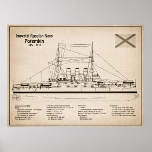 Potemkin - Ship Blueprint Plans SD Poster