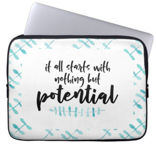 Potential Quote Laptop Sleeve