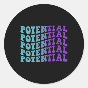 Potential Suicide Prevention Depression Awareness  Classic Round Sticker