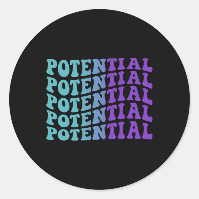 Potential Suicide Prevention Depression Awareness  Classic Round Sticker (Front)
