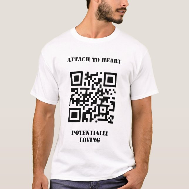 Potentially Loving, Attach to Heart T-Shirt (Front)