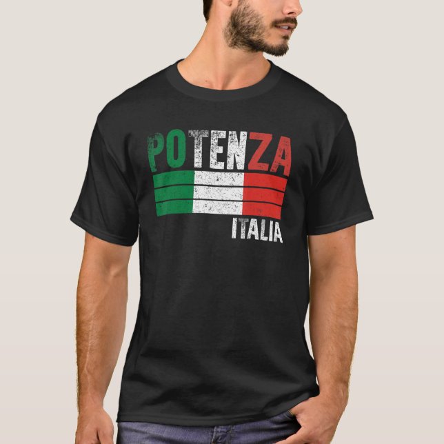Potenza Italia Italy Flag Italian Mens Womens Kids T-Shirt (Front)