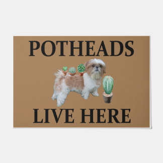 Potheads Live Here, Dog Gift Lover Havanese Doormat