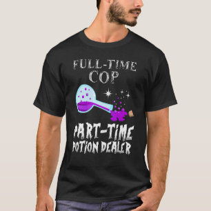 Potion Bottle Gothic  Cop Costume Halloween T-Shirt