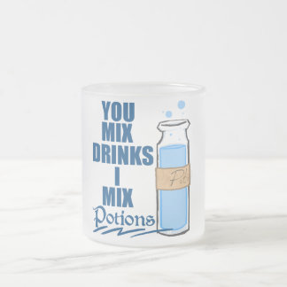 Potion Drinker Frosted Glass Coffee Mug