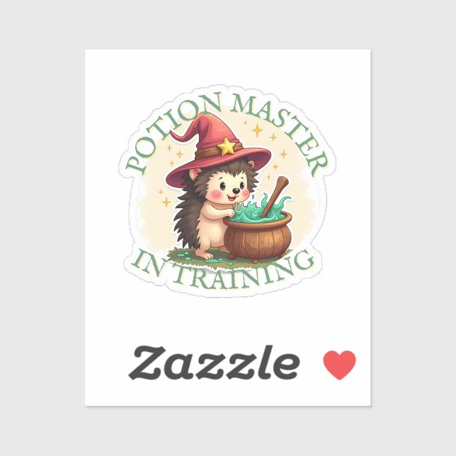 Potion Master in Training – Cute Hedgehog Sticker (Sheet)