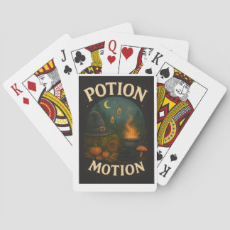 “Potion Motion” – Whimsical Witchy Halloween Playing Cards