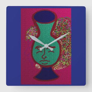 Potion of Time In A Bottle Square Wall Clock