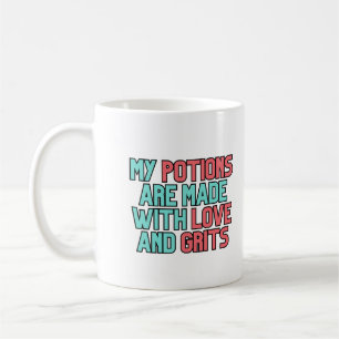 Potions and Grits Southern Witches Witchy Humour Coffee Mug
