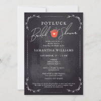 Potluck Black Bridal Shower