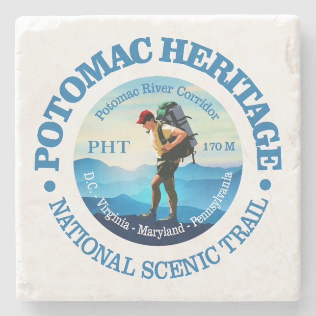 Potomac Heritage Trail (C) Stone Coaster (Front)
