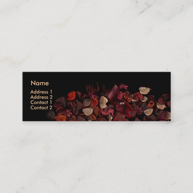 Potpourri (3) mini business card (Front)