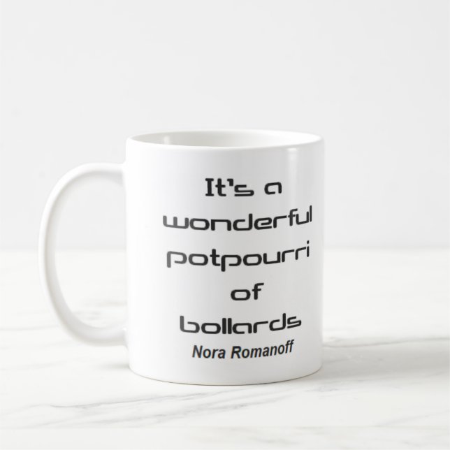 potpourri bollards coffee mug (Left)