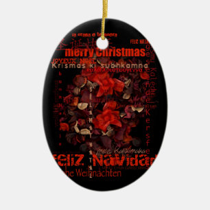 Potpourri World Christmas Navidad Message Ornament
