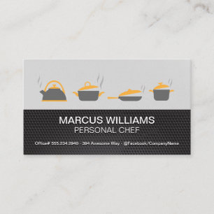 Pots and Pans Executive Chef Business Card