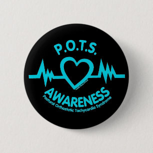 POTS...heartbeat 6 Cm Round Badge