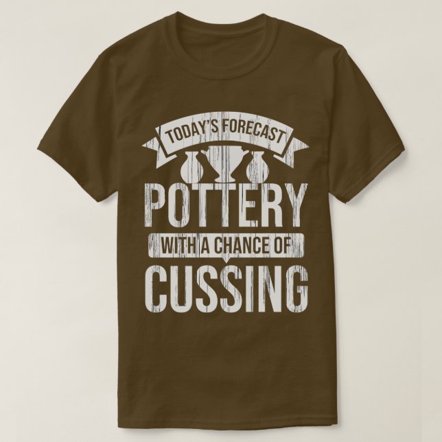 Pots Kiln Clay Pottery Wheel Pottery Barn Ceramics T-Shirt (Design Front)