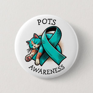 POTS Postural orthostatic tachycardia syndrome 6 Cm Round Badge