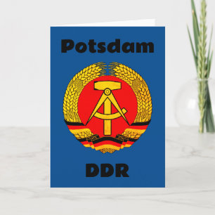 Potsdam, East Germany (German Democratic Republic) Thank You Card