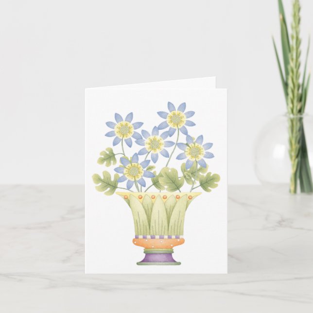Potted Flowers - Note Card (Front)