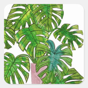 Potted Jungle I Square Sticker
