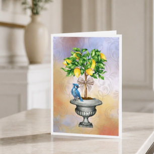 Potted Lemon Tree Note Card