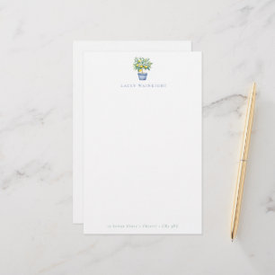 Potted Lemon Tree Personalised Letterhead