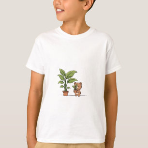 Potted Plant Bear Kids T-Shirt
