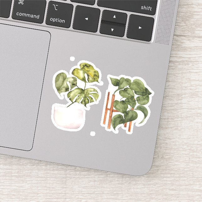 Potted Plant - Green Home Sticker (Detail)