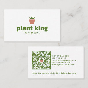 Potted Plant logo Business Card