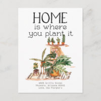 Potted Plant | Moving Announcement Postcard