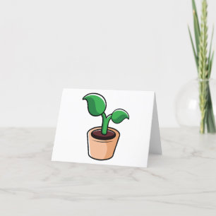 Potted Plant Thank You Card