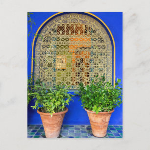 Potted Plants At Garden Postcard